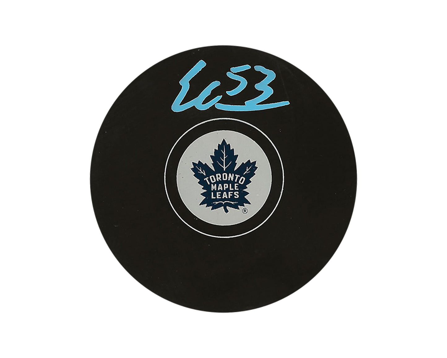 Easton Cowan Autographed Toronto Maple Leafs Autograph Model Puck