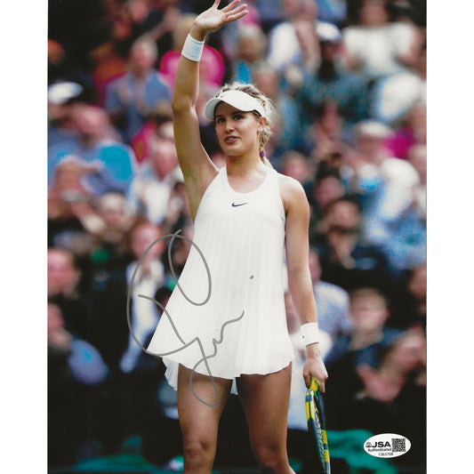 Eugenie Bouchard Autographed WTA Waving 8x10 Photo
