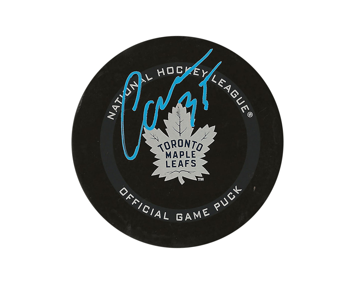 Ilya Samsonov Autographed Toronto Maple Leafs Official Game Puck