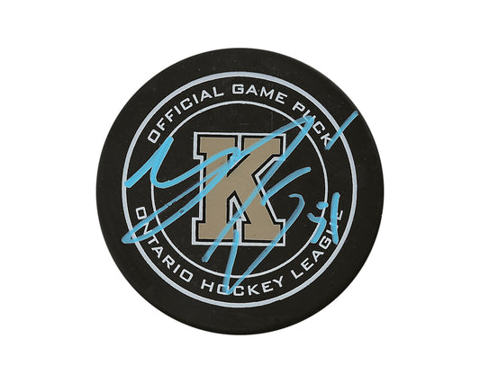 Shane Wright Autographed Kingston Frontenacs Official Game Puck