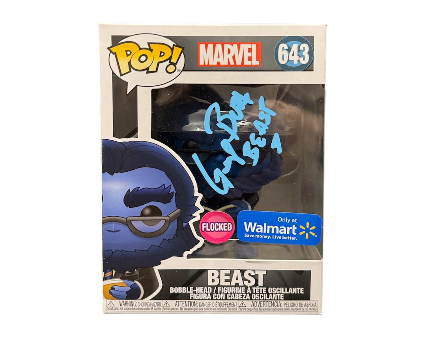 George Buza Autographed Funko Pop Marvel #643 X-Men Beast