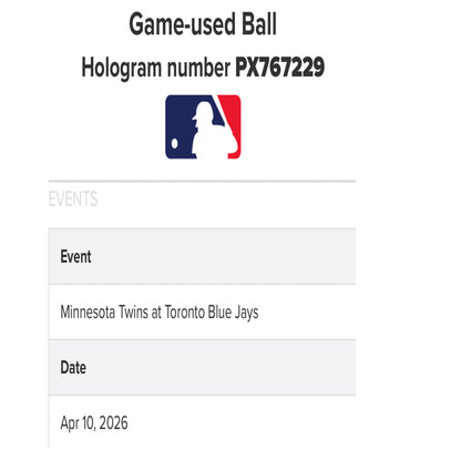 Louis Varland Autographed Game-Used City Connect Rawlings Official Major League Baseball