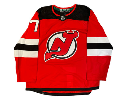 Dougie Hamilton Autographed New Jersey Devils Home Red Adidas Jersey