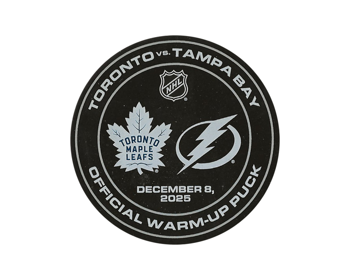 Dennis Hildeby 1st NHL Shutout Game-Used Warm-Up Puck