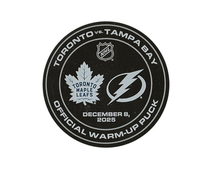Dennis Hildeby 1st NHL Shutout Game-Used Warm-Up Puck