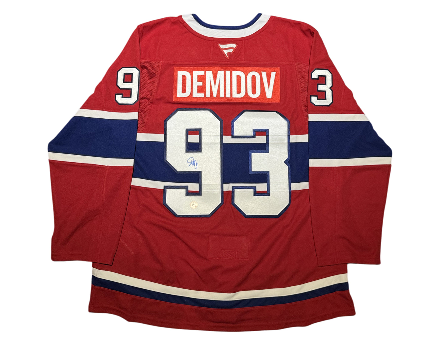 Ivan Demidov Autographed Montreal Canadiens Home Red Fanatics Premium Jersey