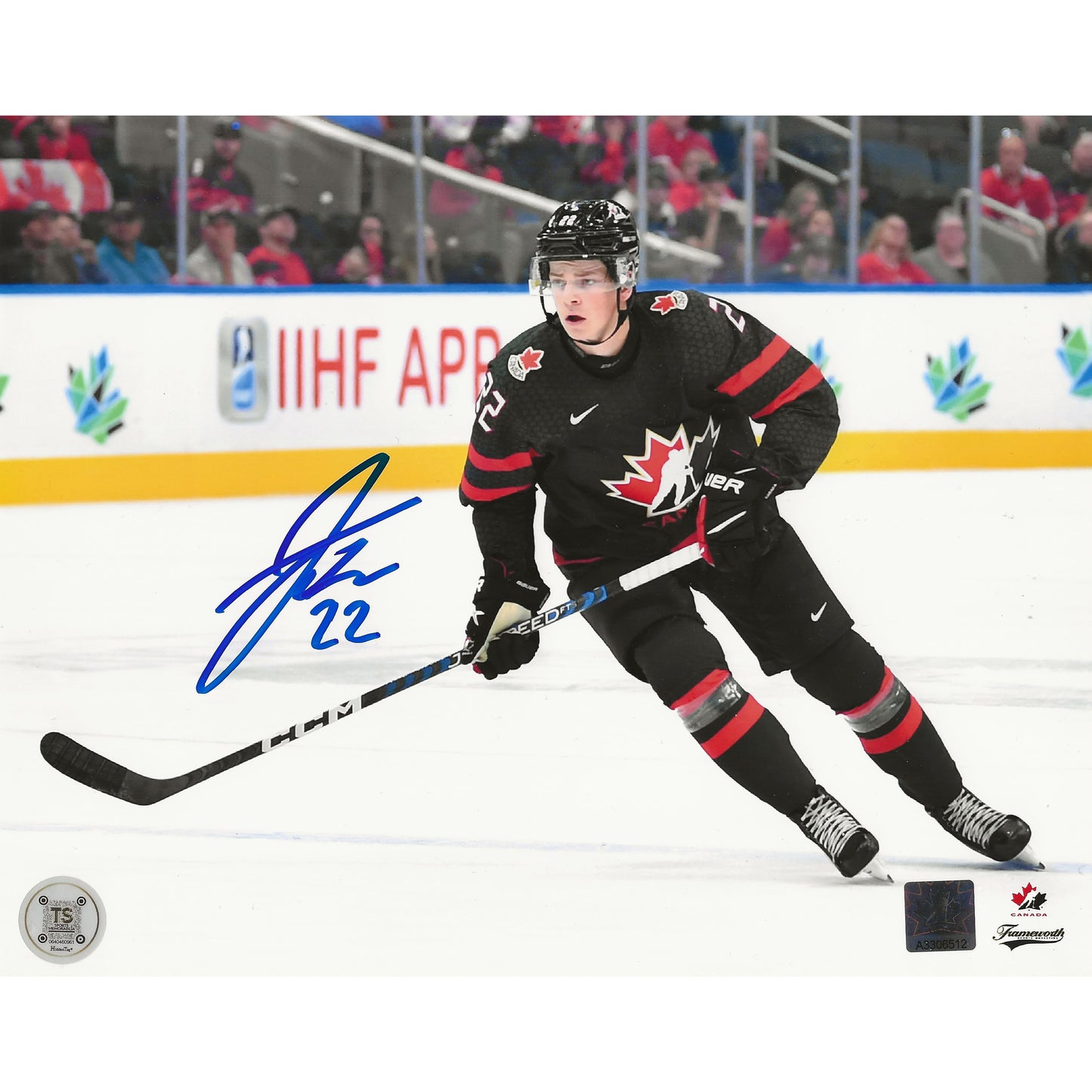 Jack Thompson Autographed Team Canada Skating 8x10 Photo