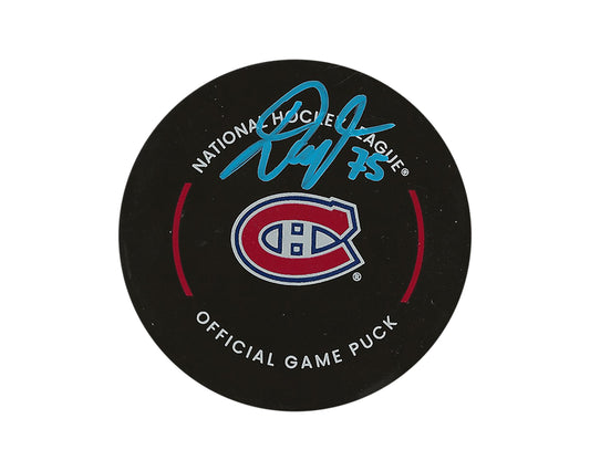Jakub Dobes Autographed Montreal Canadiens Official Game Puck