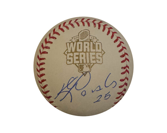 Kendrys Morales Autographed 2015 World Series Rawlings Official Major League Baseball