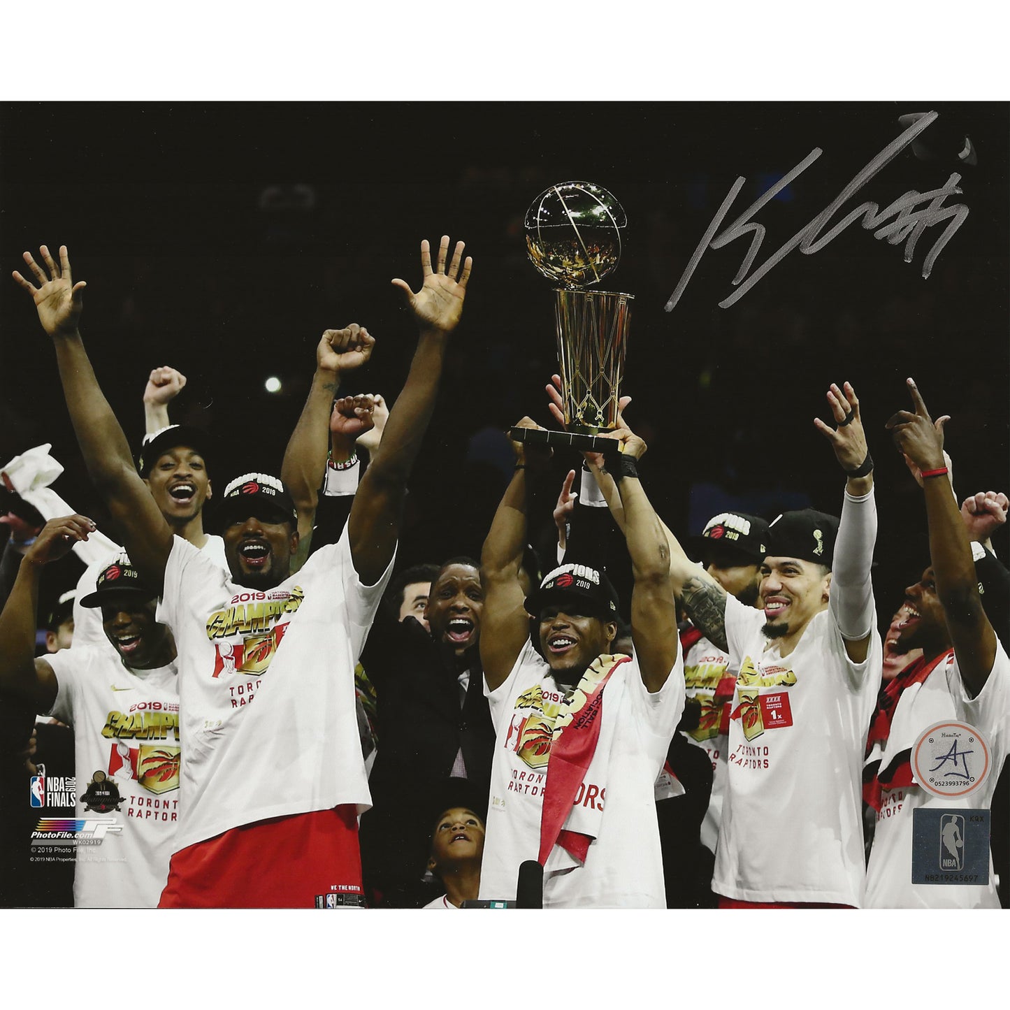 Kyle Lowry Autographed Toronto Raptors 2019 NBA Champions 8x10 Photo