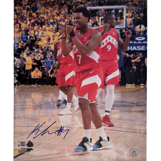 Kyle Lowry Autographed Toronto Raptors 2019 NBA Finals 11x14 Canvas