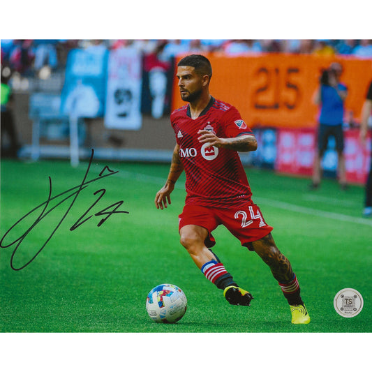 Lorenzo Insigne Autographed Toronto FC Head-Up 8x10 Photo