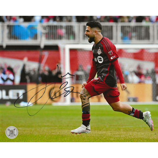 Lorenzo Insigne Autographed Toronto FC Celebration 8x10 Photo *As Is*