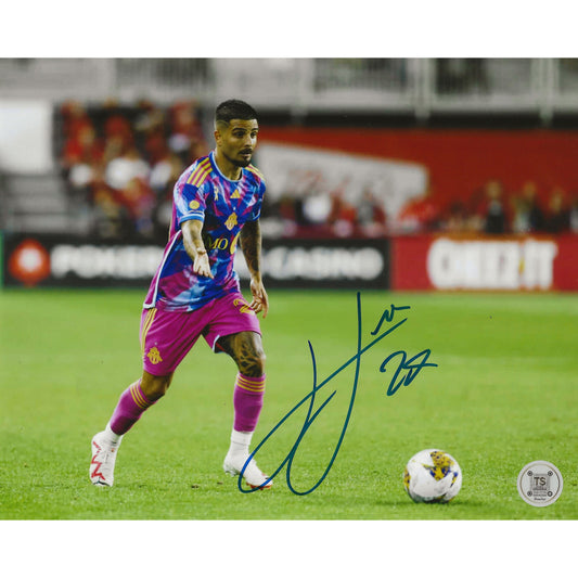 Lorenzo Insigne Autographed Toronto FC Energy Dribbling 8x10 Photo