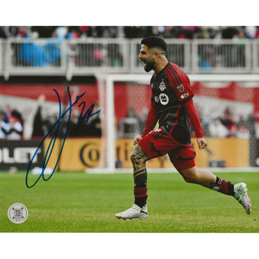 Lorenzo Insigne Autographed Toronto FC Celebration 8x10 Photo