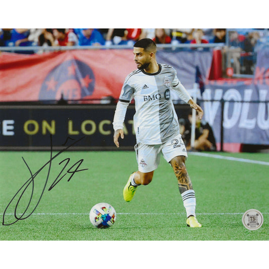 Lorenzo Insigne Autographed Toronto FC Dribbling 8x10 Photo