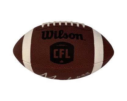 Marc Liegghio Autographed Wilson CFL Replica Football