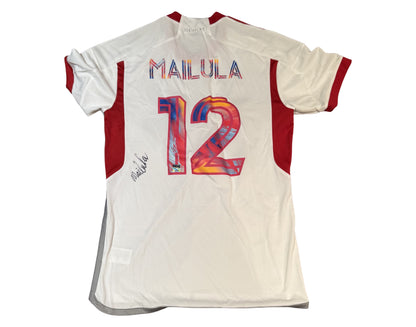 Cassius Mailula Autographed & Game-Used 2024 Toronto FC Adidas Caribbean Heritage Jersey