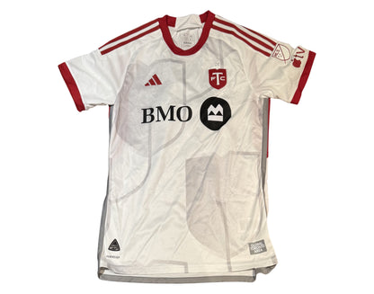 Cassius Mailula Autographed & Game-Used 2024 Toronto FC Adidas Caribbean Heritage Jersey
