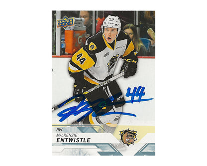 Mackenzie Entwistle Autographed 2018-19 Upper Deck CHL #182 Hockey Card