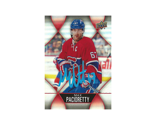 Max Pacioretty Autographed 2016-17 Upper Deck Tim Hortons #67 Hockey Card
