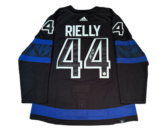 Morgan Rielly Autographed Toronto Maple Leafs Alternate Black Flipside Adidas Jersey