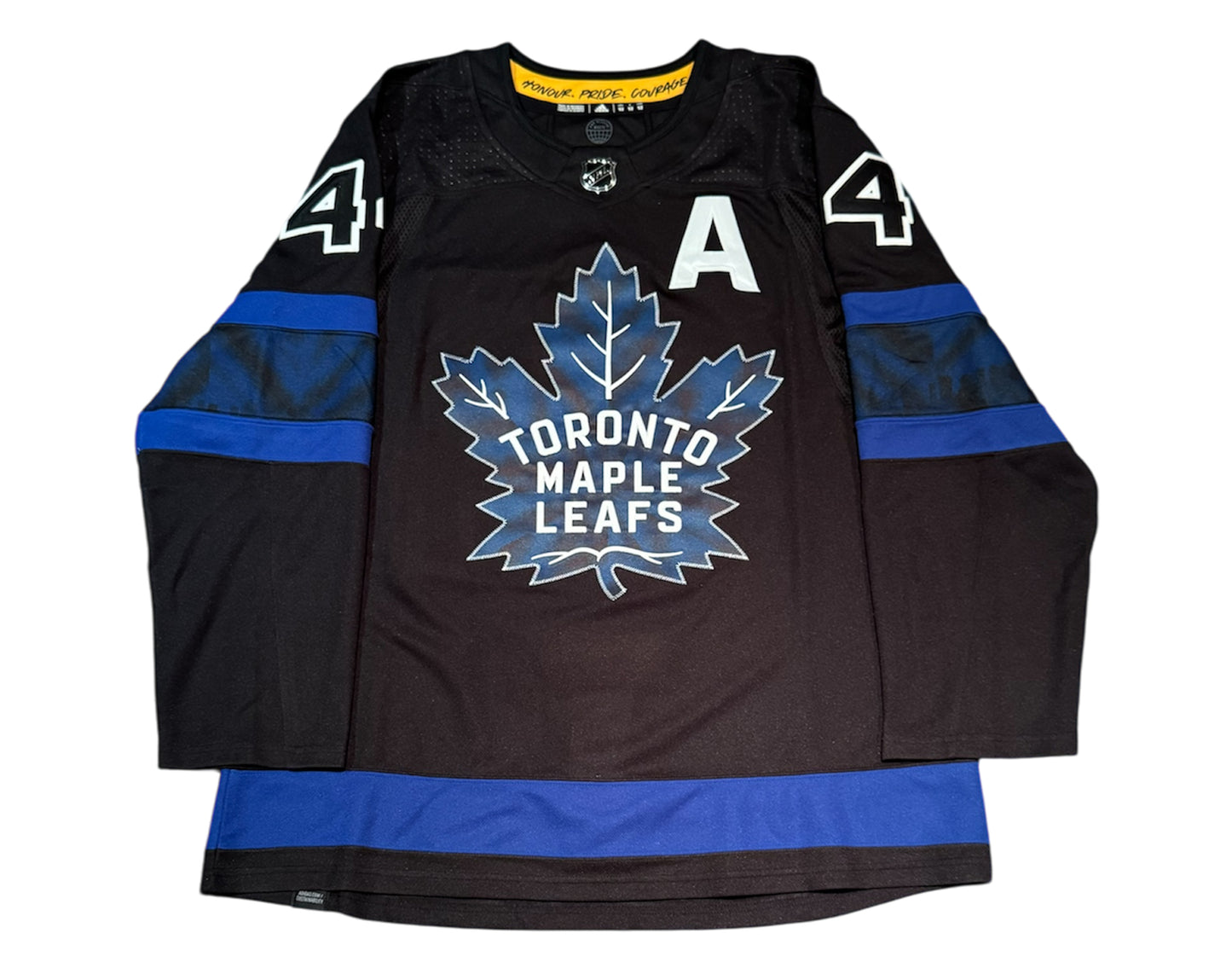 Morgan Rielly Autographed Toronto Maple Leafs Alternate Black Flipside Adidas Jersey