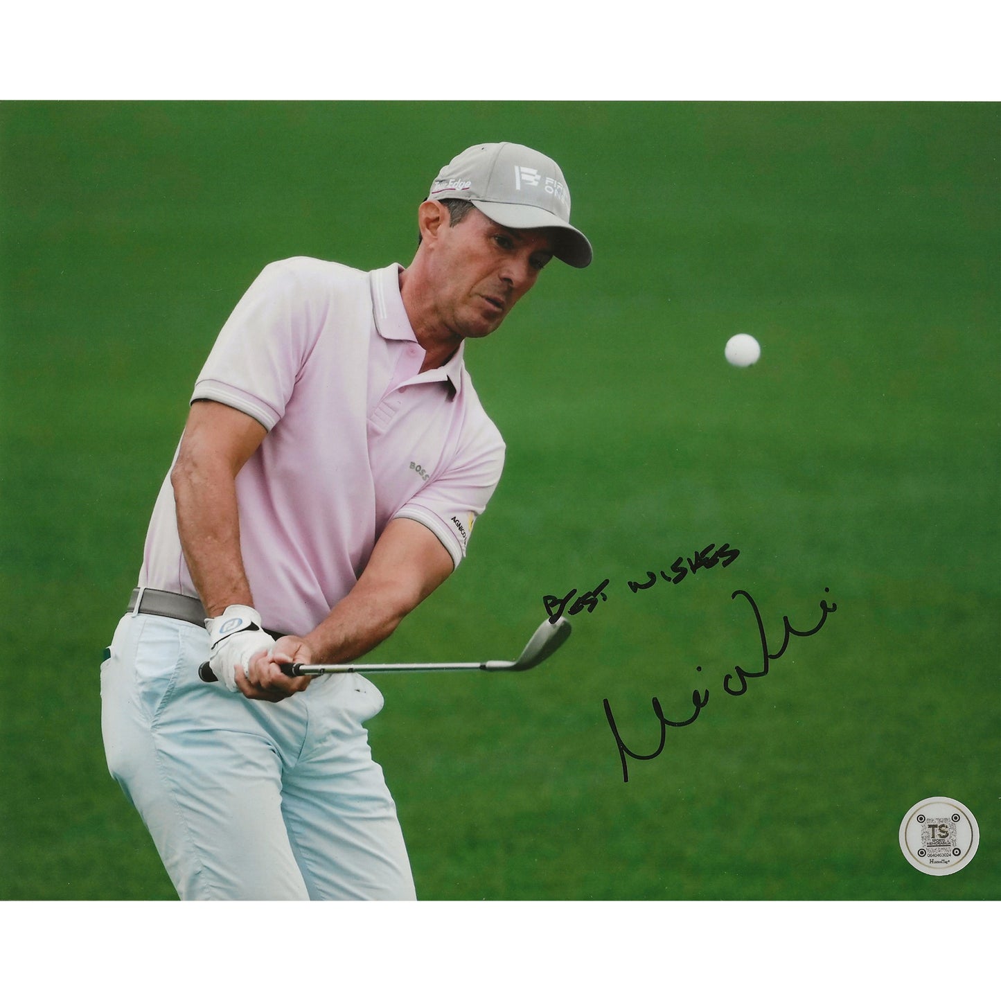Mike Weir Autographed Chip Shot 8x10 Photo Inscribed "Best Wishes"