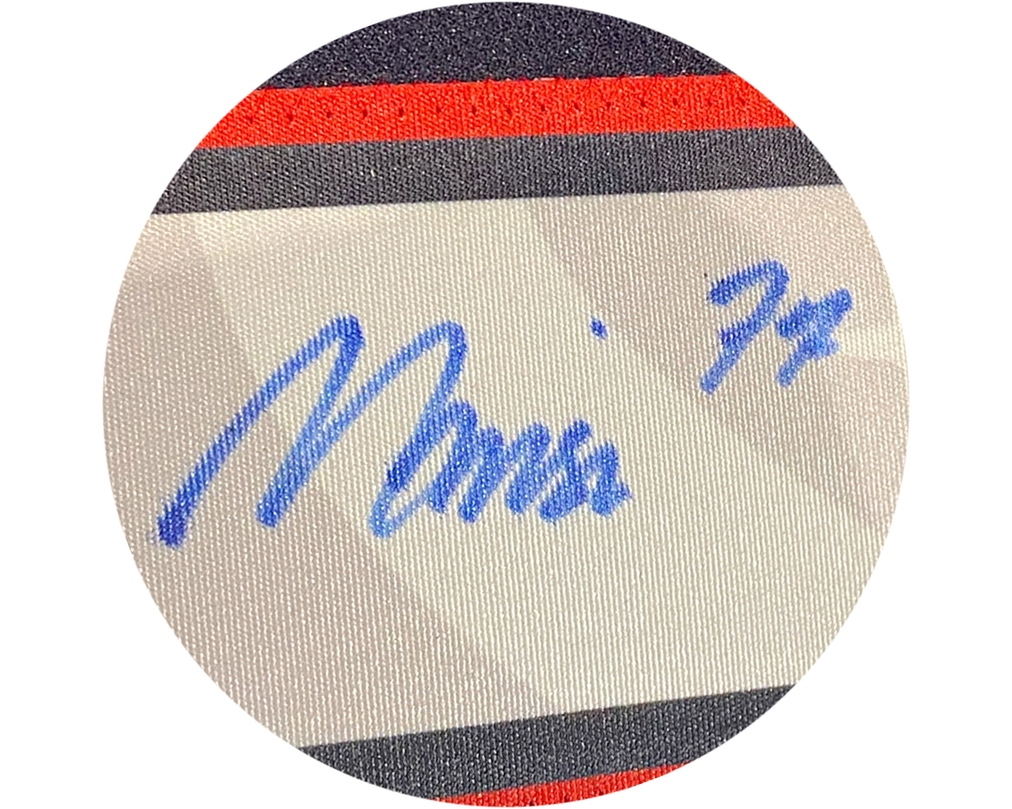 Michael Misa Autographed Saginaw Spirit Home Blue CCM Replica Jersey