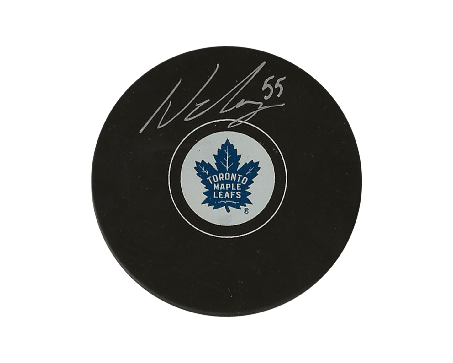 Nicolas Roy Autographed Toronto Maple Leafs Autograph Model Puck