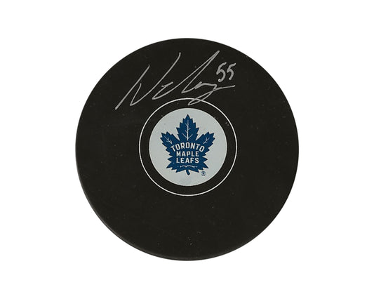 Nicolas Roy Autographed Toronto Maple Leafs Autograph Model Puck