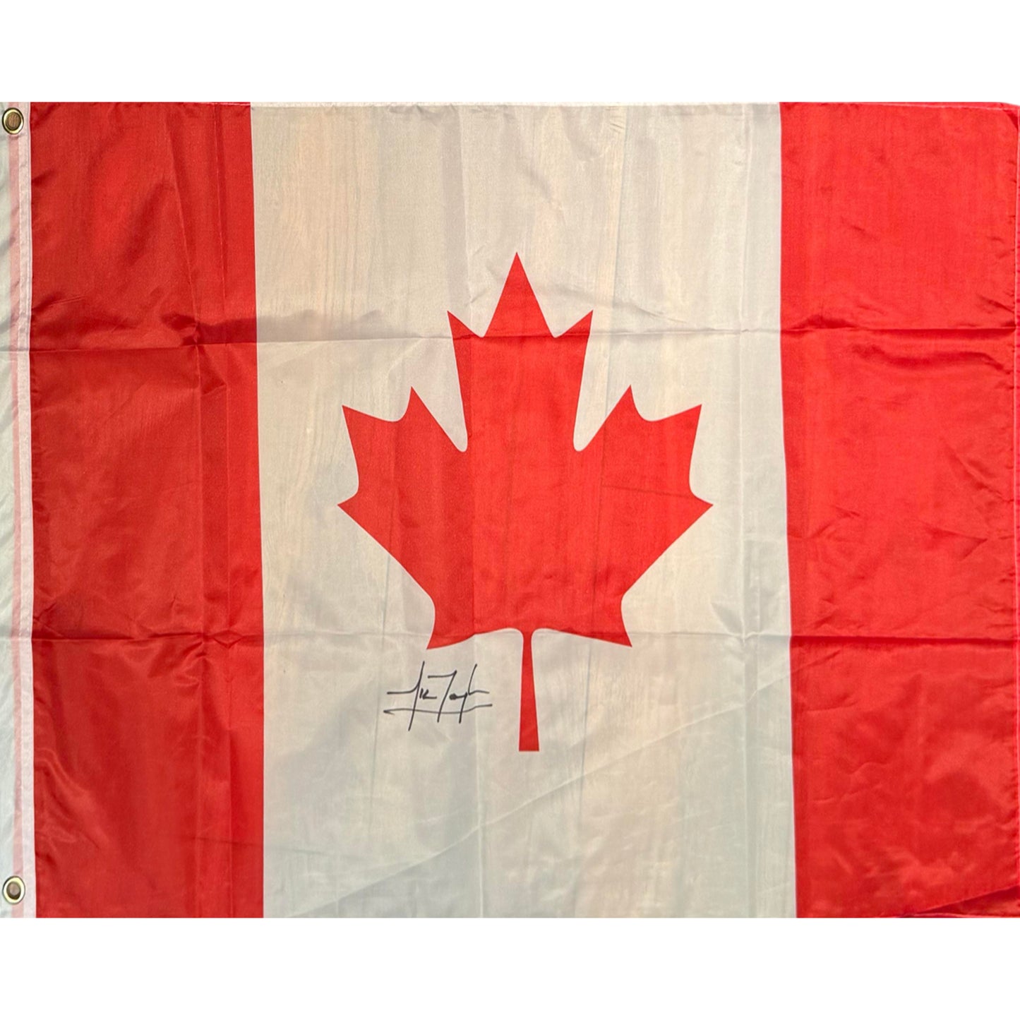 Nick Taylor Autographed Canada Flag
