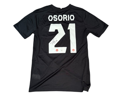 Jonathan Osorio Autographed Canada Men's National Team Nike Replica Black Jersey