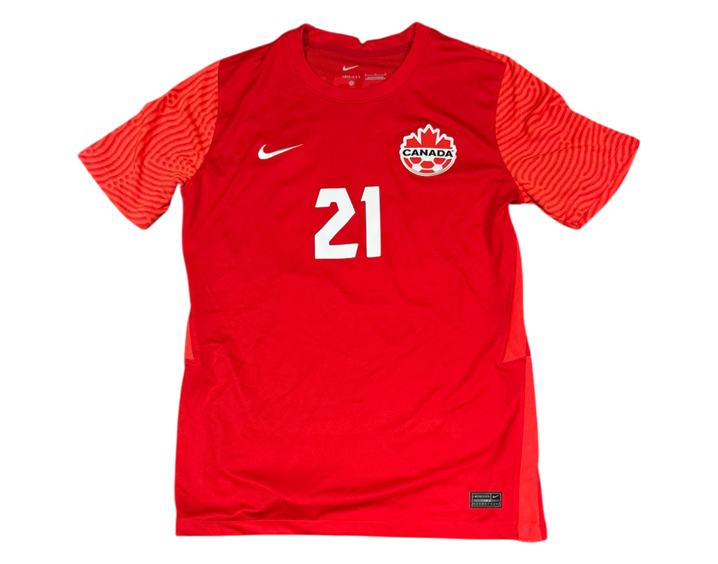 Jonathan Osorio Autographed Canada Men's National Team Nike Replica Red Jersey