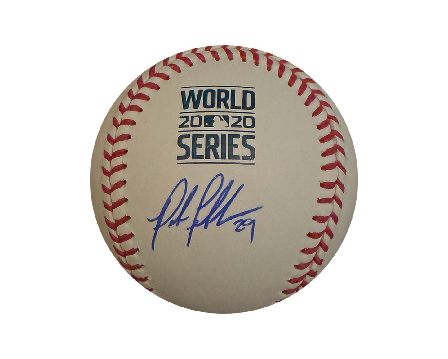 Peter Fairbanks Autographed 2020 World Series Rawlings Official Major League Baseball