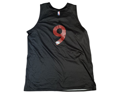 RJ Barrett Practice-Used Toronto Raptors OVO Black/White Reversible Jersey