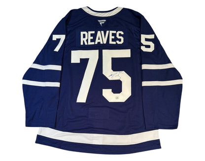 Ryan Reaves Autographed Toronto Maple Leafs Home Blue Fanatics Premium Jersey