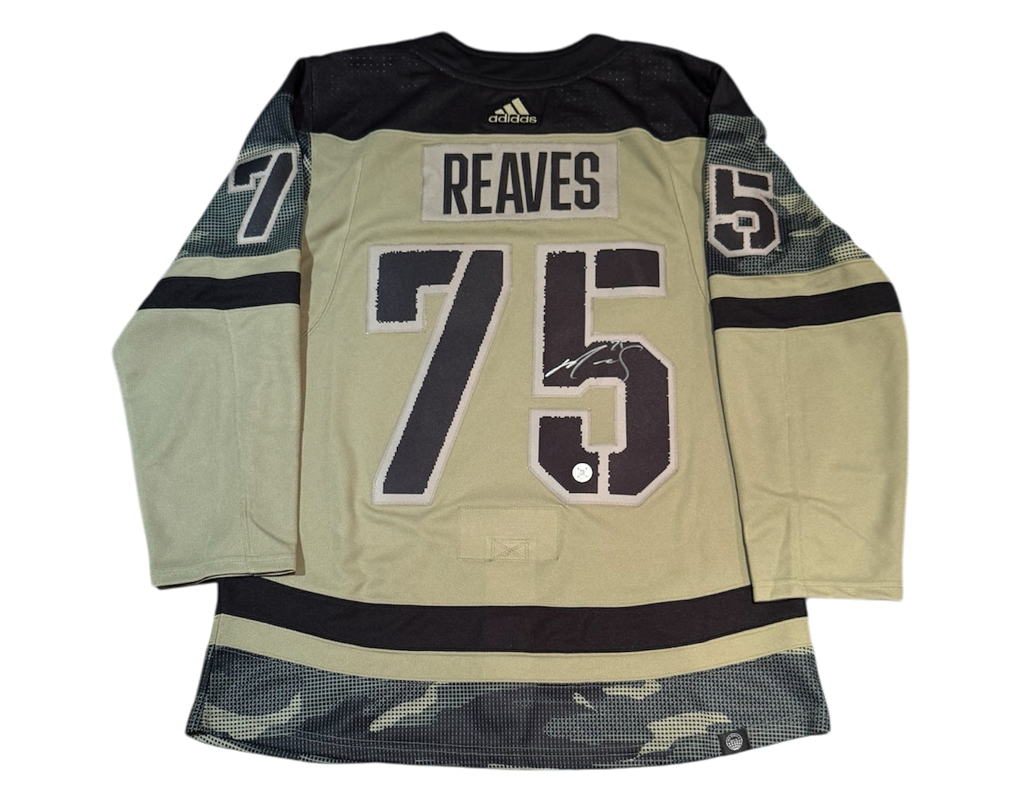 Ryan Reaves Autographed Toronto Maple Leafs Salute to Service Adidas Jersey