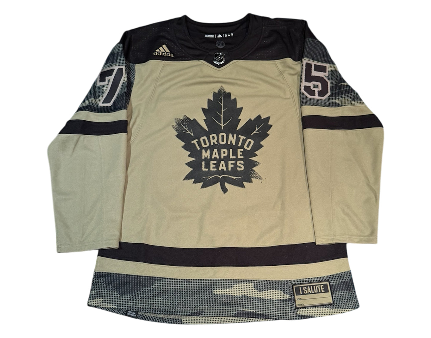 Ryan Reaves Autographed Toronto Maple Leafs Salute to Service Adidas Jersey