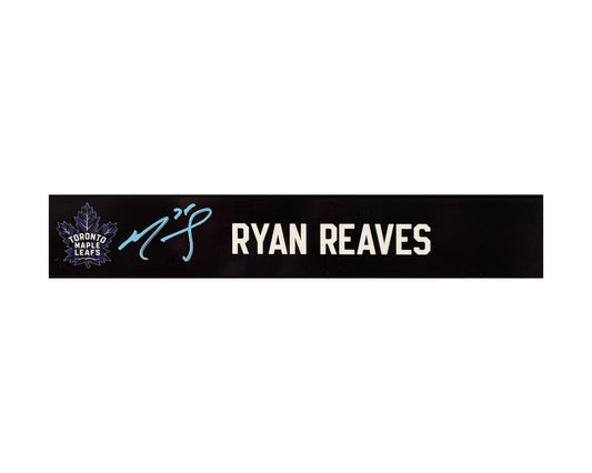 Ryan Reaves Autographed Toronto Maple Leafs Locker Room Flipside Nameplate