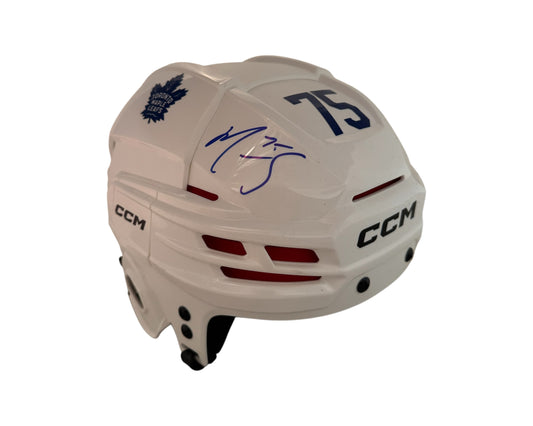 Ryan Reaves Autographed Toronto Maple Leafs White Bauer Replica Helmet
