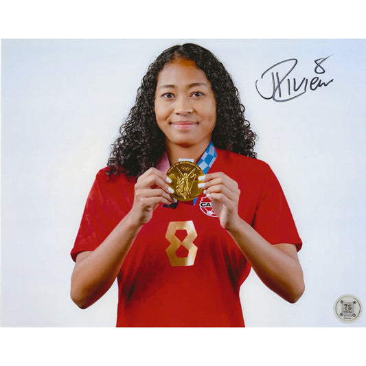 Jayde Riviere Autographed Canada Women's National Team 2020 Olympic Gold Medal 8x10