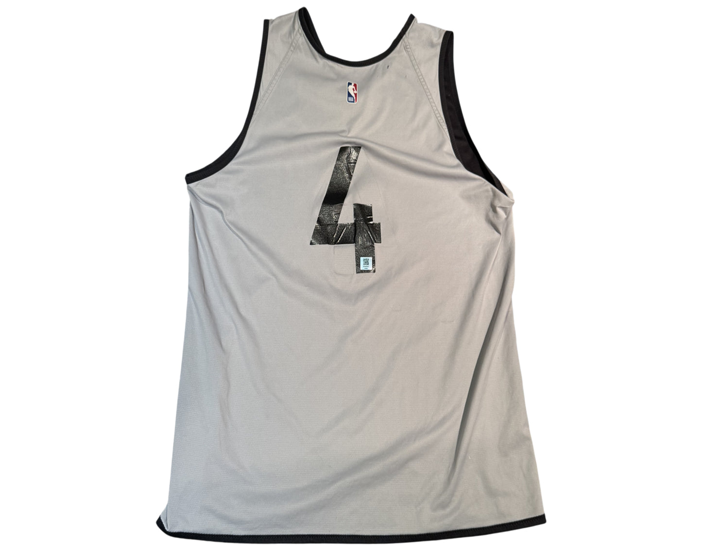 Scottie Barnes Practice-Used Toronto Raptors OVO Black/White Reversible Jersey