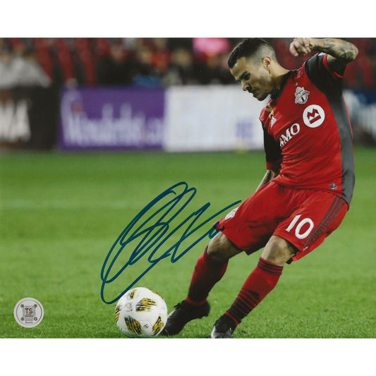 Sebastian Giovinco Autographed Toronto FC Free Kick 8x10 Photo