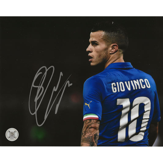 Sebastian Giovinco Autographed Italian National Soccer Team 8x10 Photo