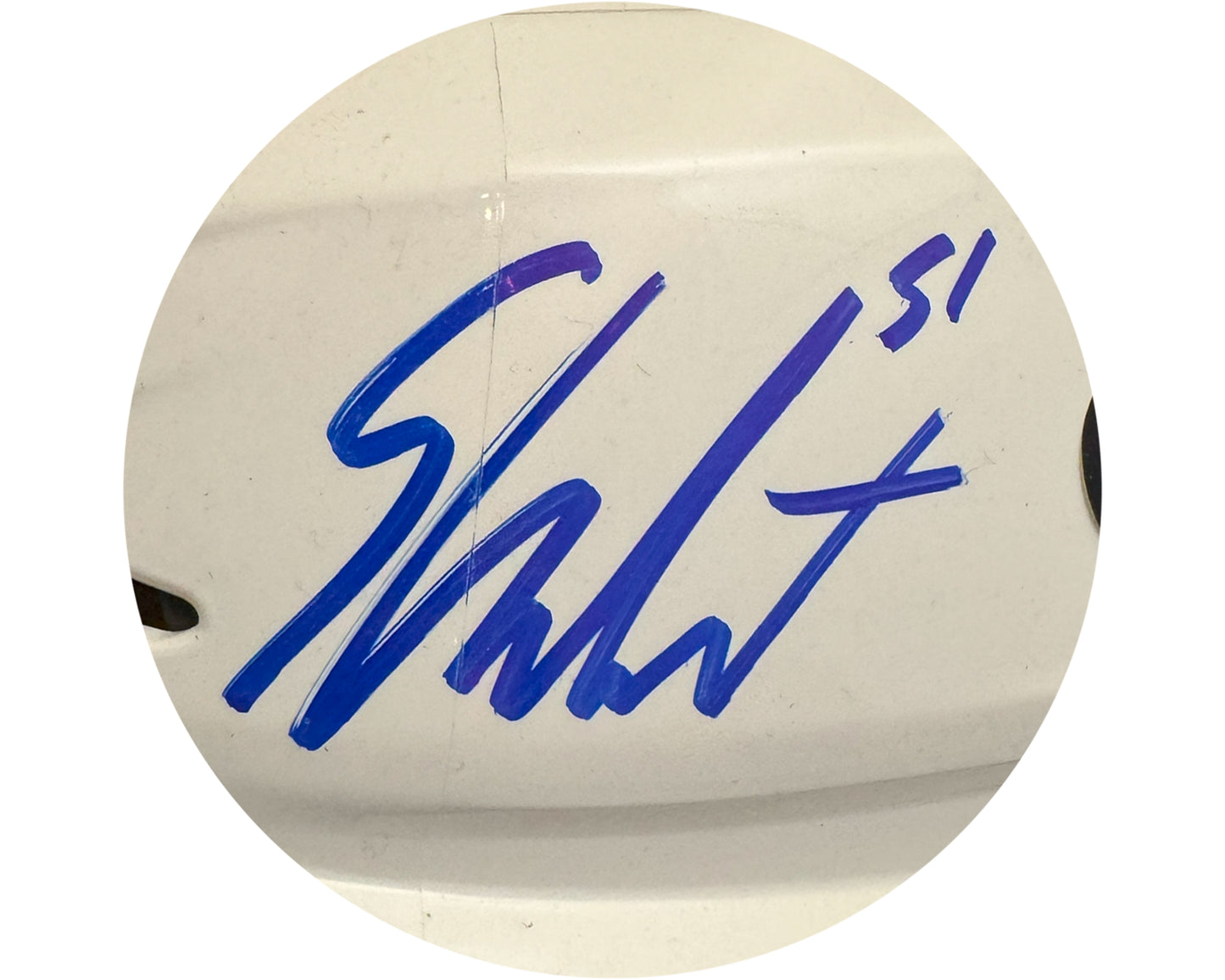 Shane Wright Autographed Seattle Kraken White CCM Replica Helmet