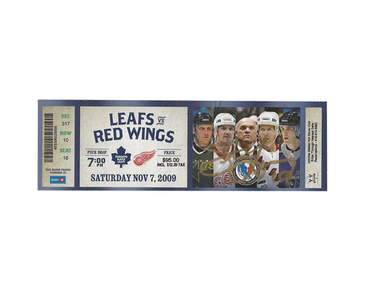 Steve Yzerman Autographed Toronto Maple Leafs Hall of Fame Induction Night Ticket Stub