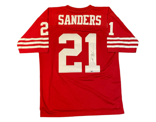 Deion Sanders Autographed San Francisco 49ers Mitchell & Ness 1994 Replica Jersey