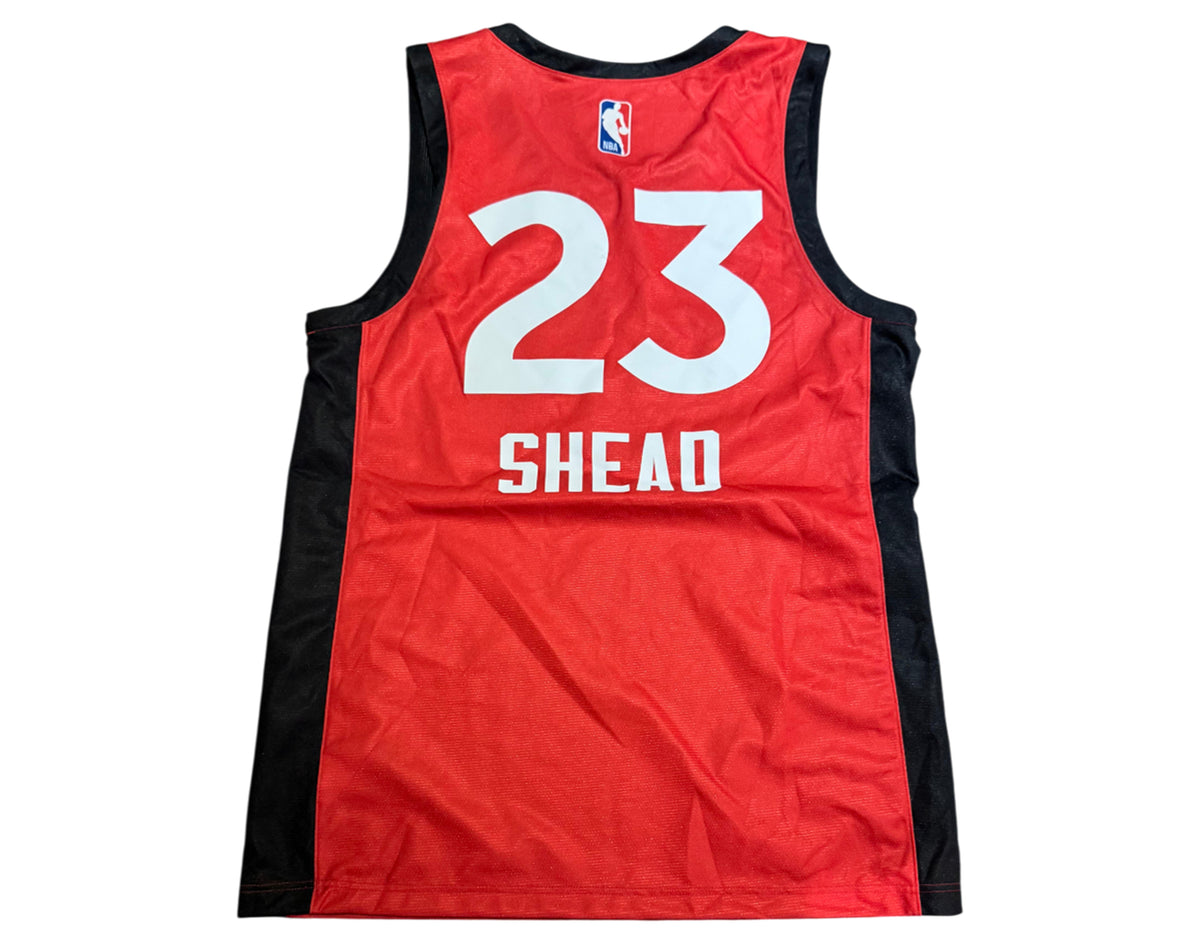 Jamal Shead Game-Used 2024-25 Toronto Raptors Summer League Red Jersey