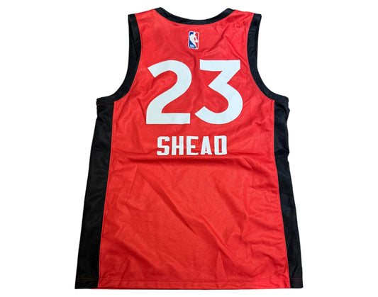 Jamal Shead Game-Used 2024-25 Toronto Raptors Summer League Red Jersey